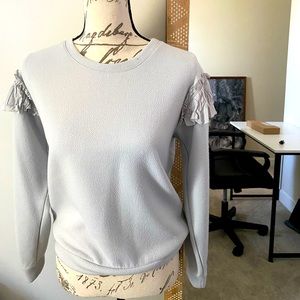 Grey Jessica Simpson Ruffle Detail Sweatshirt